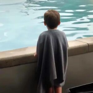 My Neighbor’s Little Son Came to Swim in Our Pool – When He Took off His Shirt and I Saw His Back, I Was Left Speechless…