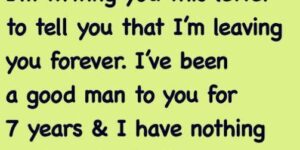 Wife receives a divorce letter from husband