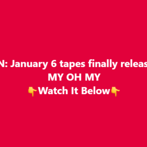 JUST IN: January 6 tapes finally released and MY OH MY! Watch It Below!